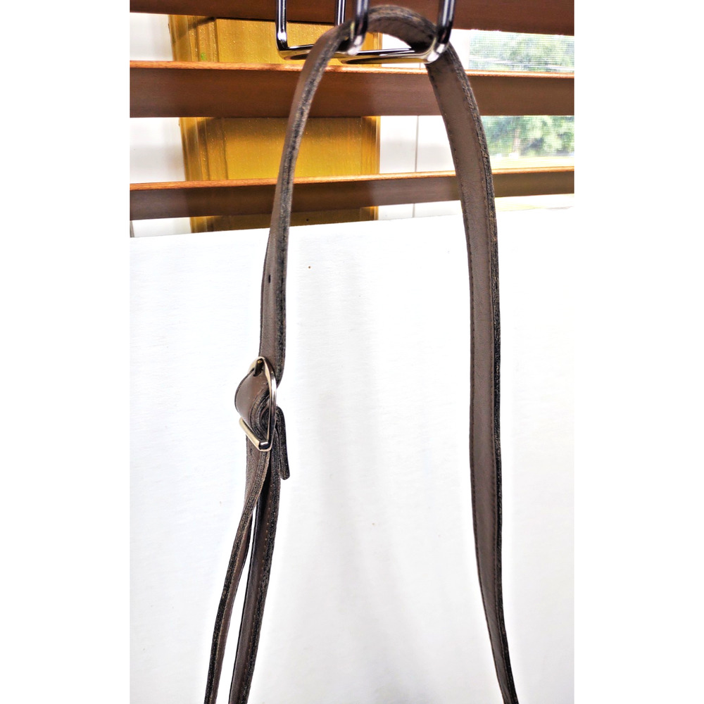 Vintage Etienne Aigner Taupe Brown Leather Shoulder Crossbody Bag Gold Hardware - Picture 5 of 14